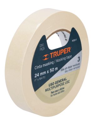 MSK-1D1.jpg 12591 - Cinta masking tape de 1' x 50 m, Truper