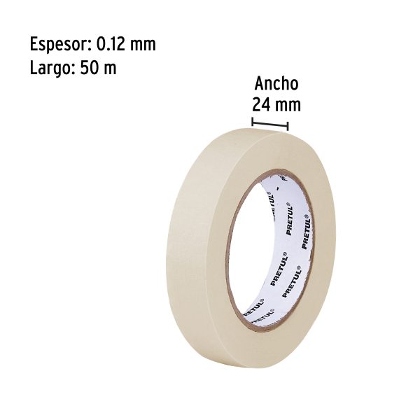 20670 - Cinta masking tape de 1' x 50 m, Pretul