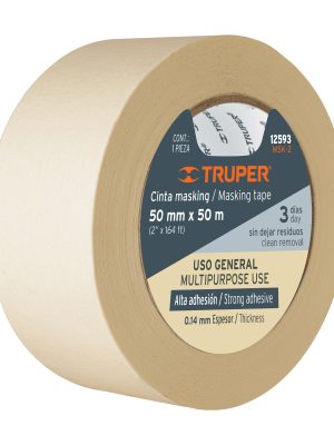 MSK-2D1.jpg 12593 - Cinta masking tape de 2' x 50 m, Truper