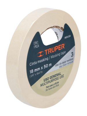 MSK-3-4D1.jpg 12590 - Cinta masking tape de 3/4' x 50 m, Truper
