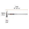 16703 - Martillo tubular pulido 20 oz uña recta, Truper