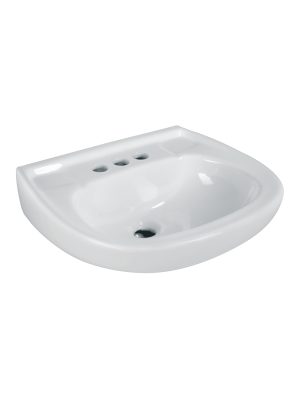 44002 - Lavabo de porcelana con rebosadero, blanco, FOSET