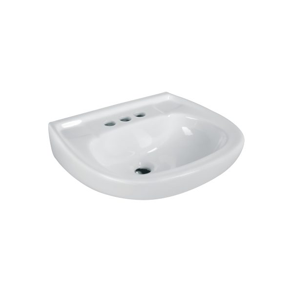 44002 - Lavabo de porcelana con rebosadero, blanco, FOSET