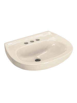 49356 - Lavabo de porcelana con rebosadero, marfil, FOSET