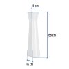 44005 - Pedestal de porcelana para lavabo, blanco, FOSET