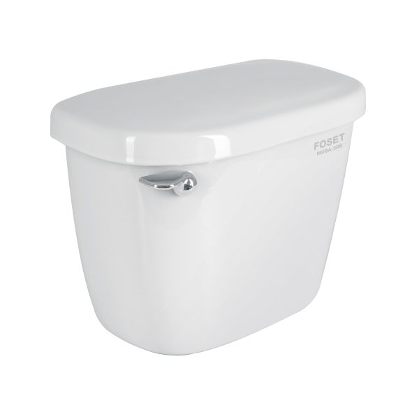 44008 - Tanque bajo de porcelana con accesorios, blanco, FOSET