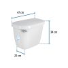 44008 - Tanque bajo de porcelana con accesorios, blanco, FOSET