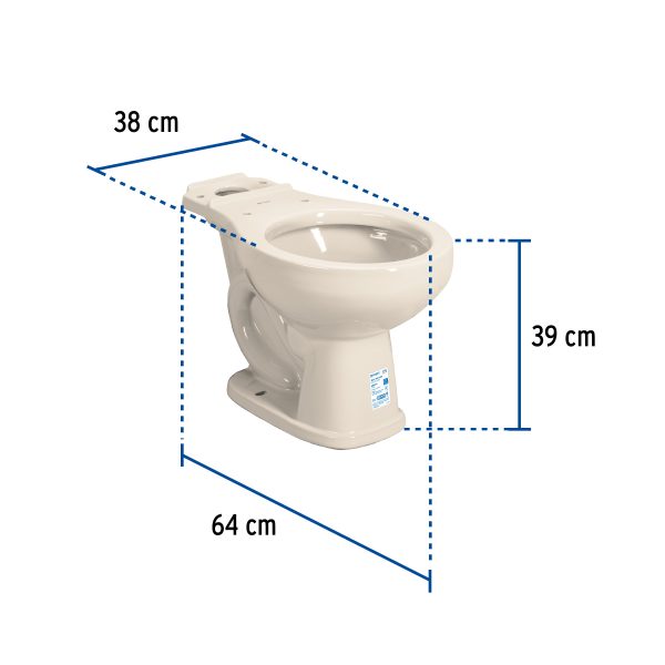 49354 - Taza redonda de porcelana, marfil, FOSET