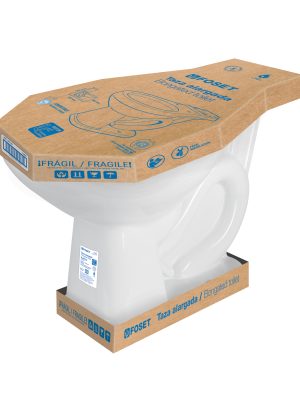 45477 - Taza alargada de porcelana, blanco, FOSET