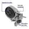 46942 - Mufa con abrazadera para tubo 1/2', Volteck