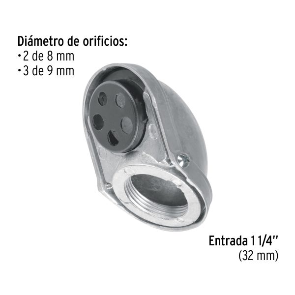 46097 - Mufa roscada 1-1/4' para tubo, Volteck