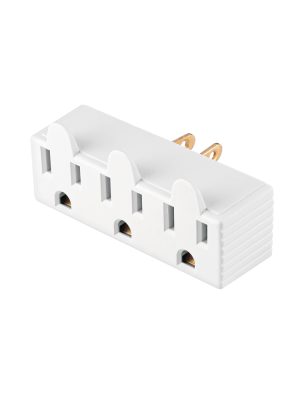 47199 - Multicontacto de barra triple aterrizado, a granel, Volteck