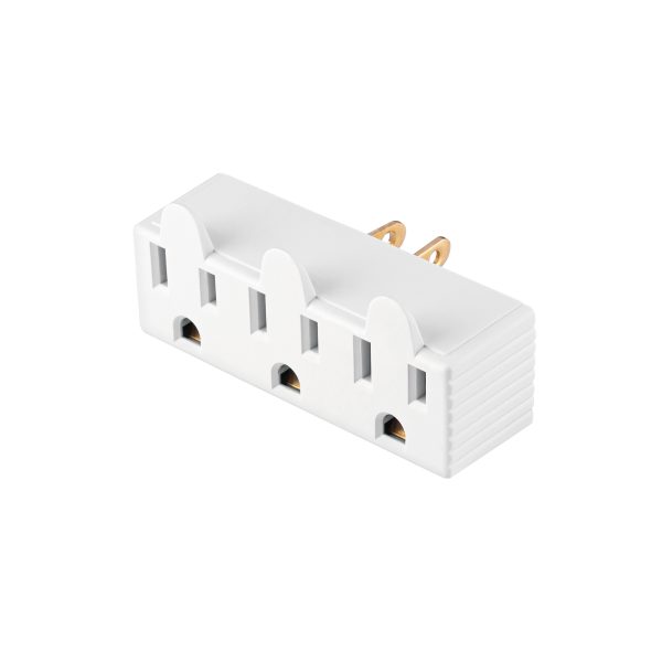 47199 - Multicontacto de barra triple aterrizado, a granel, Volteck