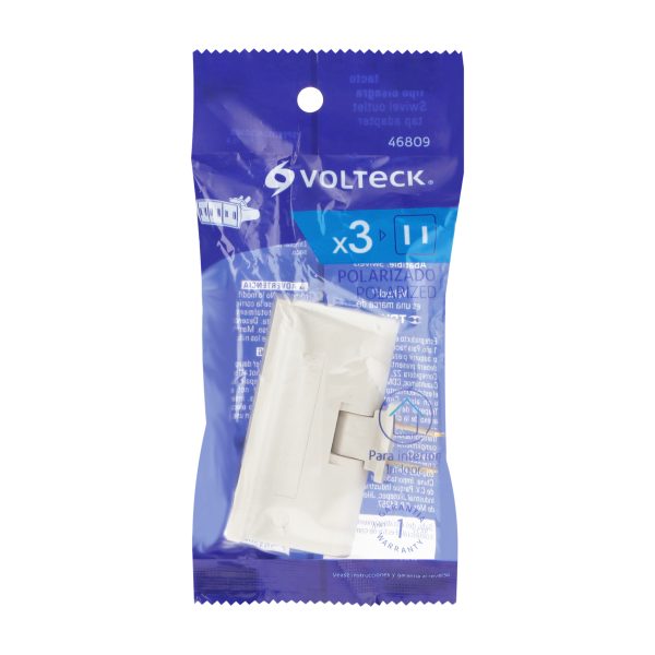 46809 - Multicontacto triple, tipo bisagra Volteck