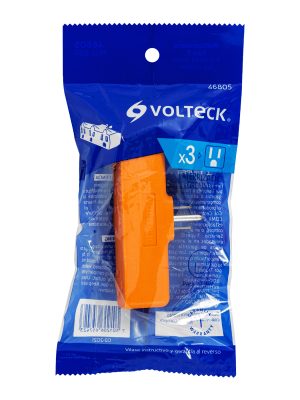 MUL-380E1.jpg 46805 - Multicontacto triple aterrizado, tipo 'Y',reforzado, Volteck