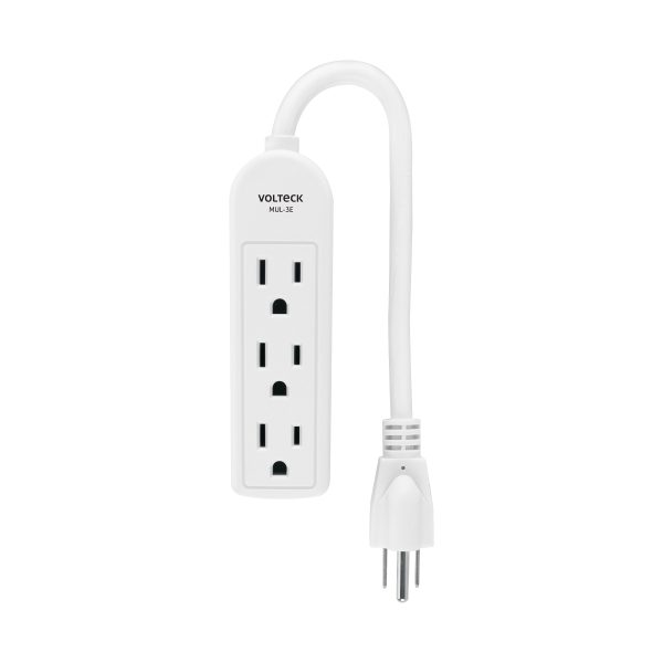 45864 - Multicontacto doméstico 3 entradas, VOLTECK