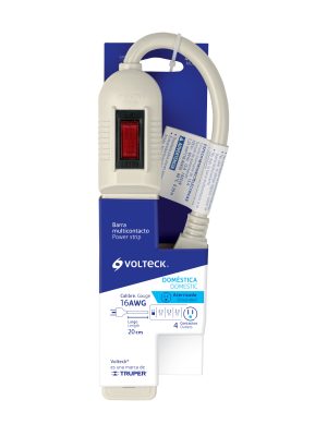 MUL-4EE1.jpg 46181 - Multicontacto económico 4 entradas, blanco, VOLTECK