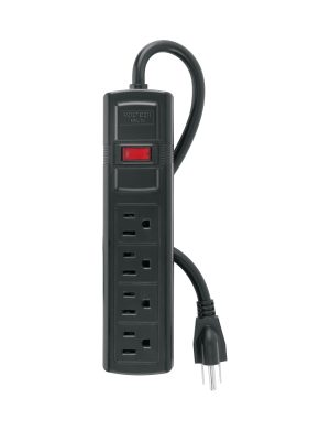 MUL-4N.jpg 48539 - Multicontacto doméstico con 4 entradas, negro, VOLTECK