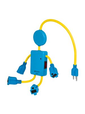 MUL-4NI.jpg 48182 - Multicontacto 16 AWG figura de niño con 4 entradas, Volteck