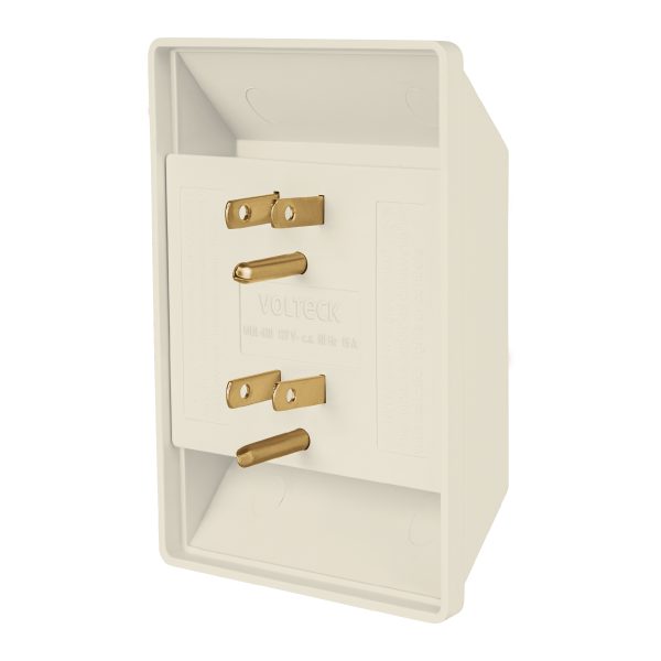 46811 - Multicontacto 6 entradas, aterrizado, cuadrado, Volteck