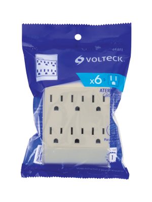 MUL-620E1.jpg 46811 - Multicontacto 6 entradas, aterrizado, cuadrado, Volteck