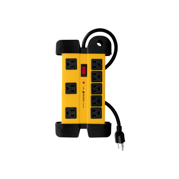 48188 - Multicontacto 14 AWG industrial supresor de picos 8 entradas