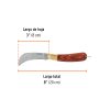 18539 - Cuchillo abatible 8' para electricista mango madera, Truper