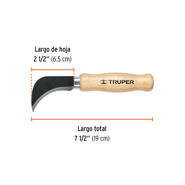 14462 - Cuchillo 7-1/2' para linóleo, Truper