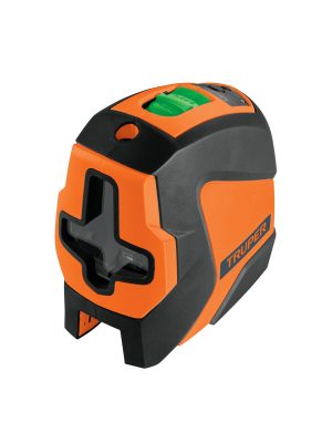 100810 - Nivel láser verde c/plomada, alcance 30 m, de pilas, TRUPER