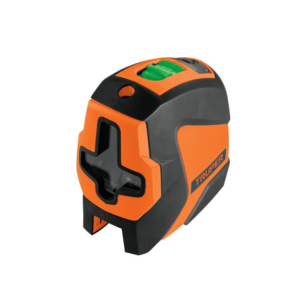 100810 - Nivel láser verde c/plomada, alcance 30 m, de pilas, TRUPER