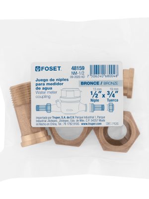 NM-1-2E1.jpg 48159 - Juego de 2 niples para medidor de agua, 1/2 x 3/4', FOSET