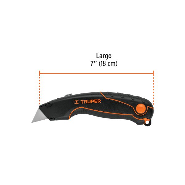 16950 - Navaja retráctil 7' cuerpo de aluminio, Truper