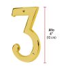 43681 - Número 3 de latón sólido 4', HERMEX
