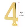 43682 - Número 4 de latón sólido 4', HERMEX