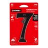 47860 - Número 7 de latón sólido 4', negro,  HERMEX