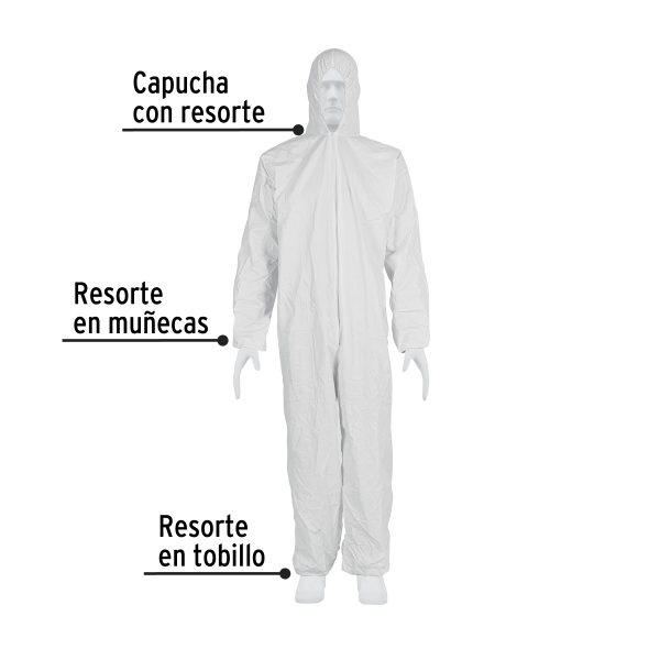 26072 - Overol desechable, talla M, Pretul