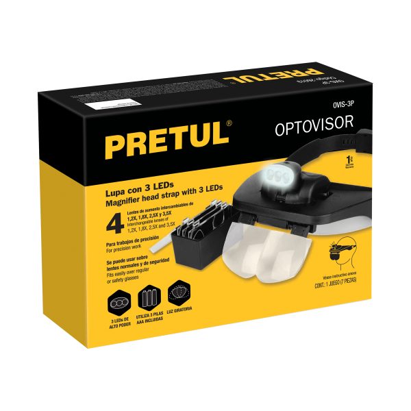 26019 - Lupa optovisor de 3 leds, Pretul