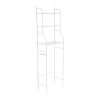 47907 - Mueble organizador blanco para baño con 3 repisas, Foset
