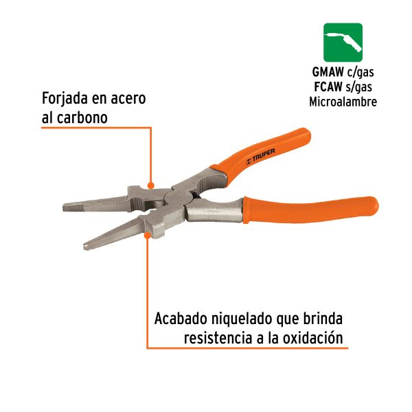 17953 - Pinza 8' para proceso MIG, multifunciones, TRUPER