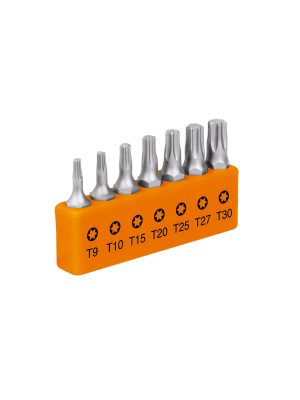 17795 - Juego de 7 puntas torx combinadas largo 1', Truper Expert