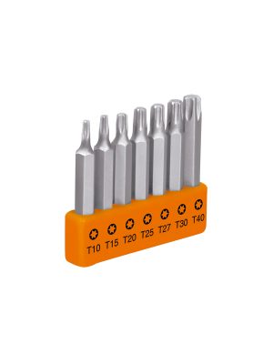 17796 - Juego de 7 puntas torx combinadas largo 2', Truper Expert