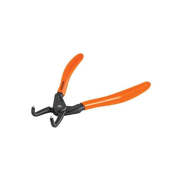 17362 - Pinza punta a 90° 6-3/4' para cerrar anillos, mango de PVC