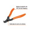 17364 - Pinza punta a 90° 6-3/4' para abrir anillos, mango de PVC