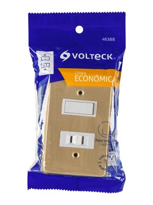 46388 - Placa armada contacto e interruptor, línea Económica