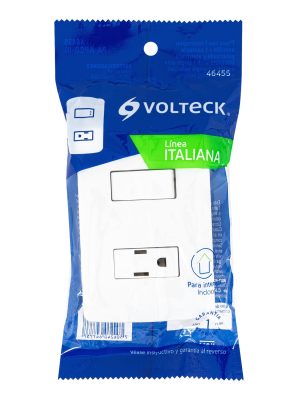 PA-APCO-IBE1.jpg 46455 - Placa armada contacto e interruptor, blanco, línea Italiana