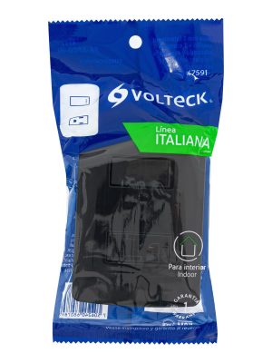 PA-APCO-INE1.jpg 47591 - Placa armada contacto e interruptor, negro, línea Italiana