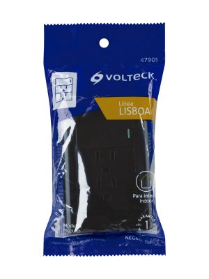 PA-APCO-L3NE1.jpg 47901 - Placa armada negra interruptor y 2 contactos 1 mód, Lisboa