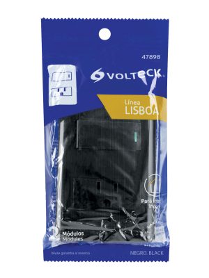 PA-APCO1-LNE1.jpg 47898 - Placa armada negra interruptor y contacto 1 módulo, Lisboa
