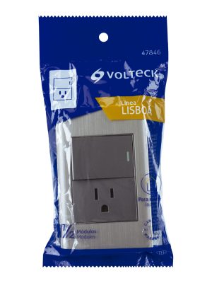 PA-APCO15-LAE1.jpg 47846 - Placa armada acero interruptor y contacto 1.5 mód, Lisboa