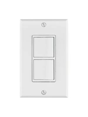 PA-APDO-CL.jpg 46338 - Placa armada con 2 interruptores sencillos, línea Classic